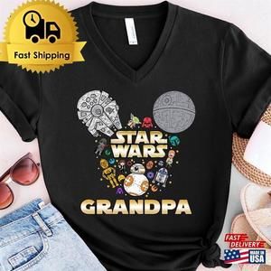 Star War Shirt Wars Grandpa Floral T-Shirt Unisex